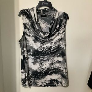 DEX Cowl Neck Sleeveless Blouse